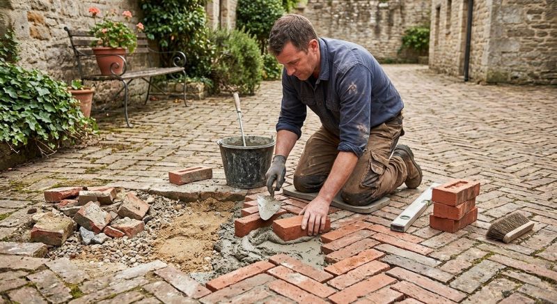 Brick Flatwork Repair in Maitland, FL