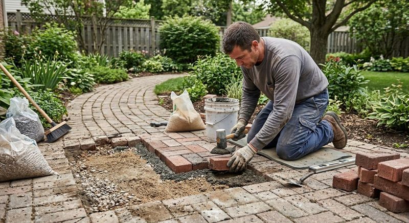 Brick Pathway Repair in Kissimmee, FL