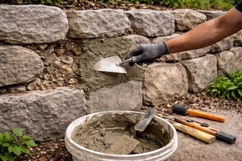 Brick Retaining Wall Repair in Kissimmee, FL