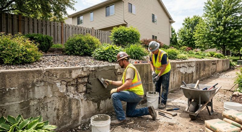 Brick Retaining Wall Repair in Kissimmee, FL