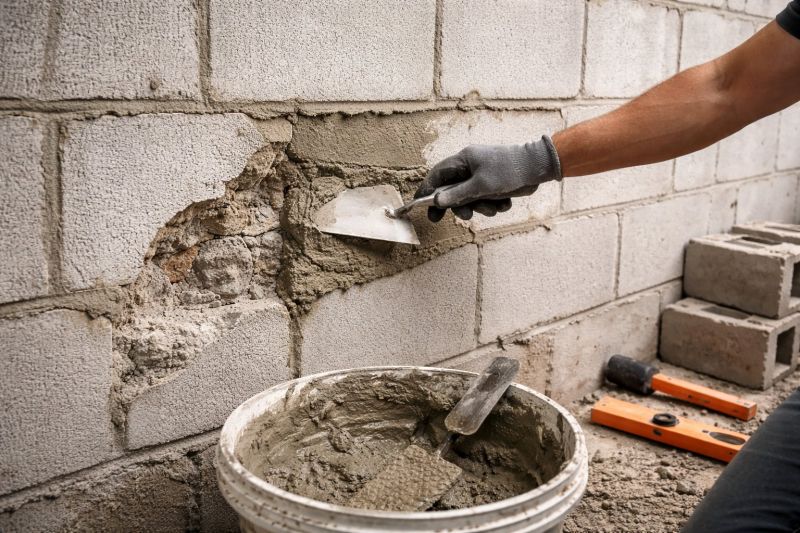 Cinder Block Wall Repair in Apopka, FL