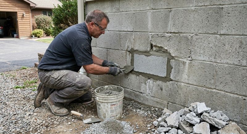 Cinder Block Wall Repair in Haines City, FL