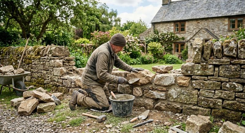 Stone Wall Repair in Apopka, FL
